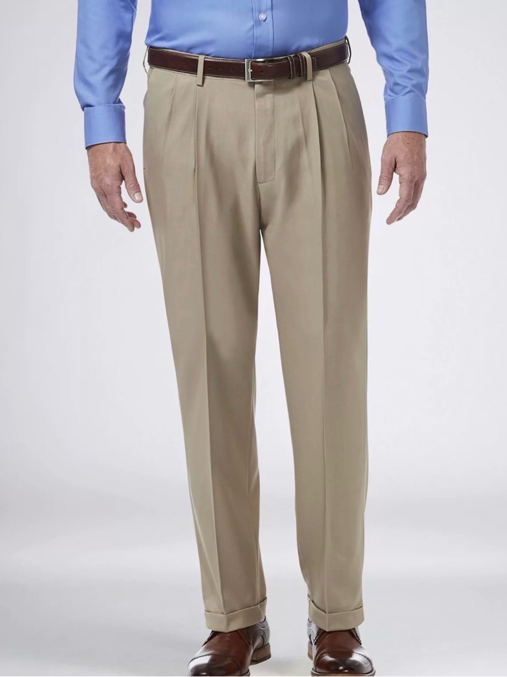 Men’s Haggar Premium No Iron Comfort Waist Dress Pants 42x32